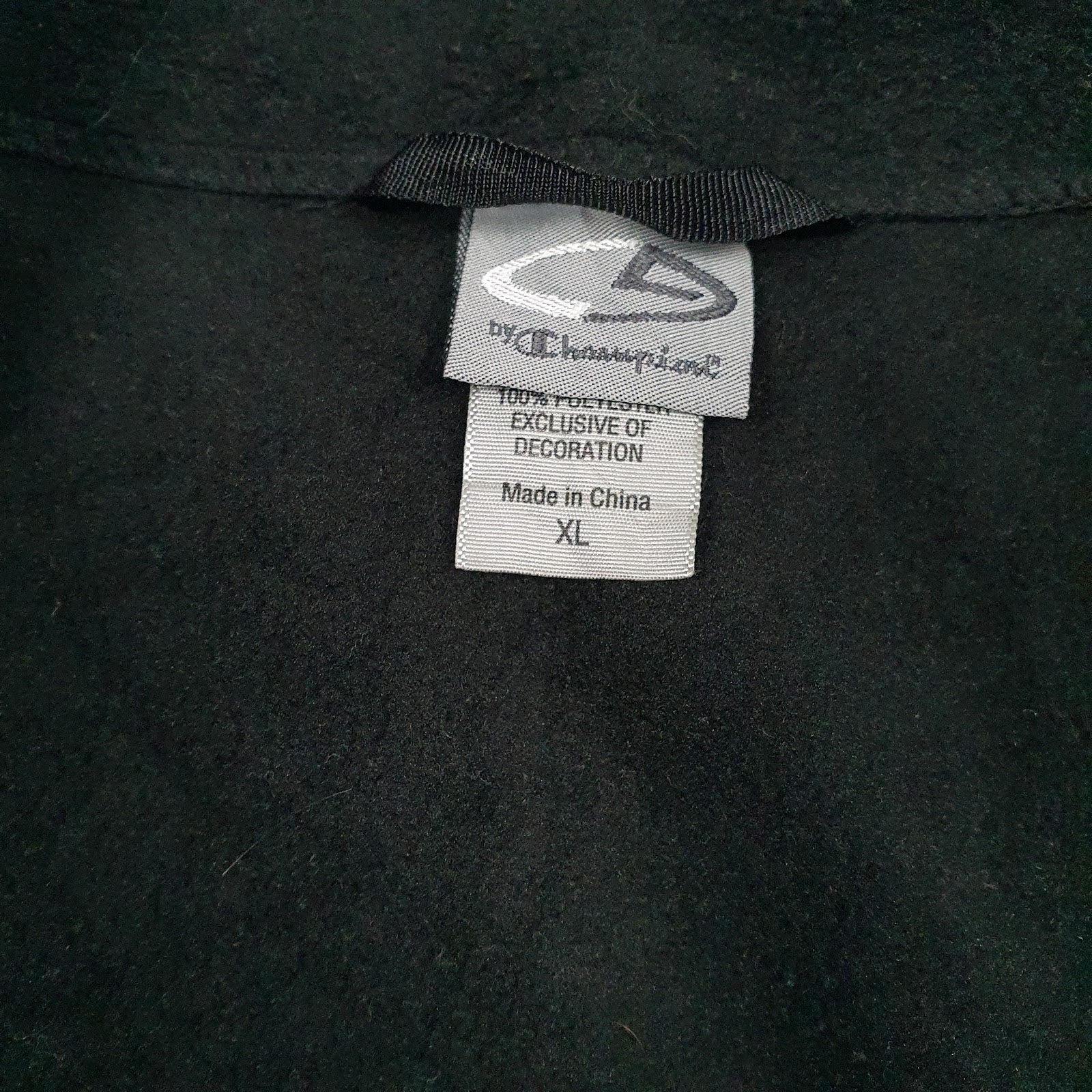 Mens Black Champion  Full Zip Jumper