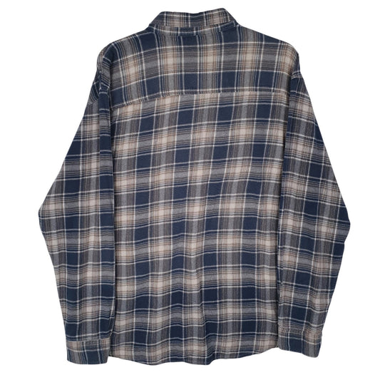 Mens Blue Canada Highways Flannel  Shirt