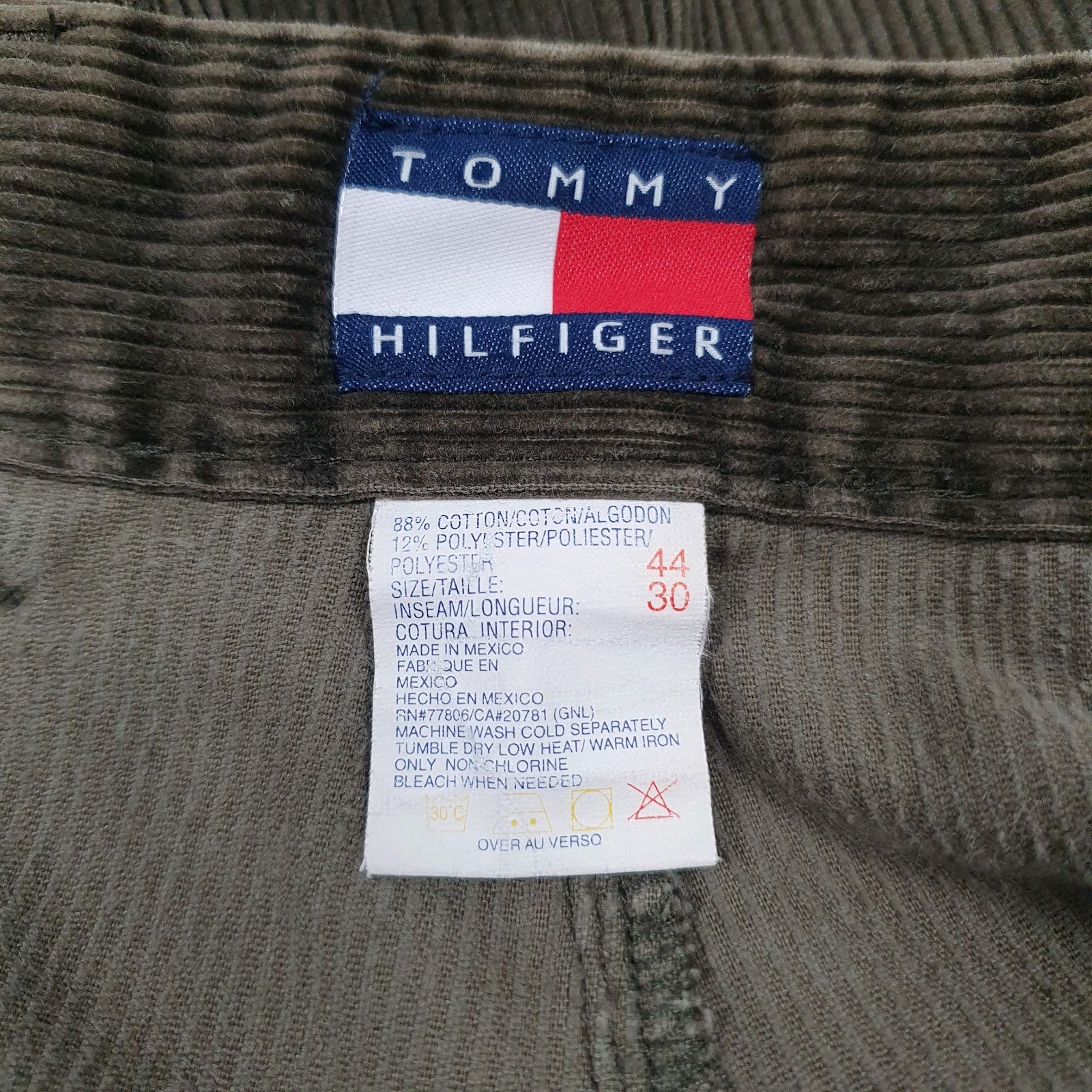 Mens Brown Tommy Hilfiger Vintage 90s  Trousers