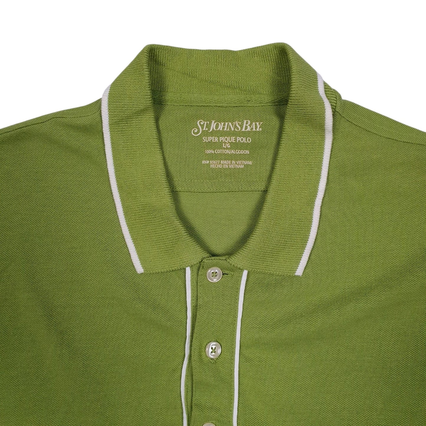 Mens Green St Johns Bay   Polo Shirt