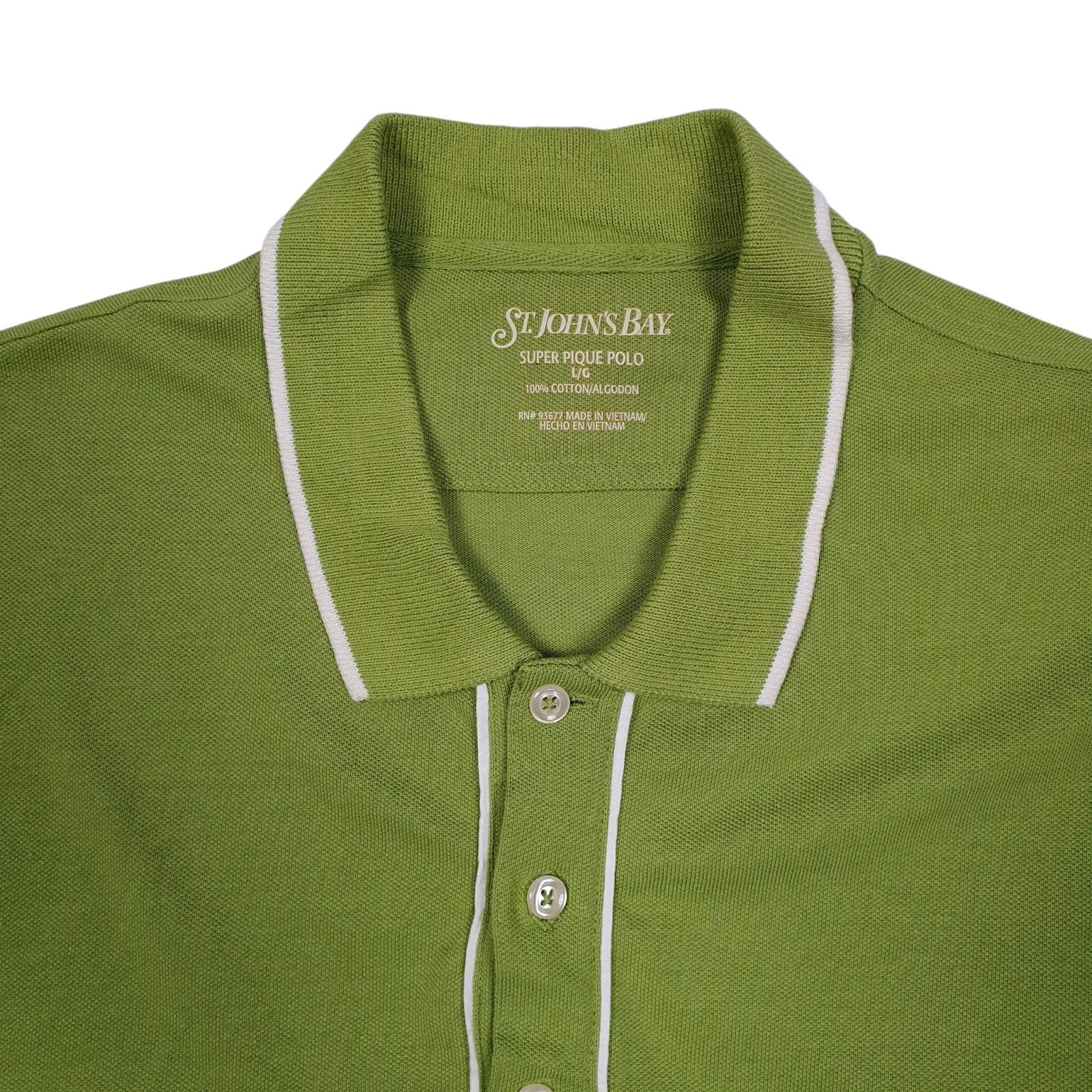 Mens Green St Johns Bay   Polo Shirt