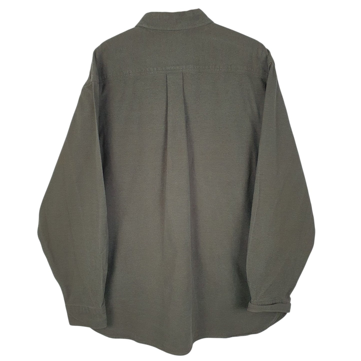 Mens Green L.L.Bean Chamois  Shirt