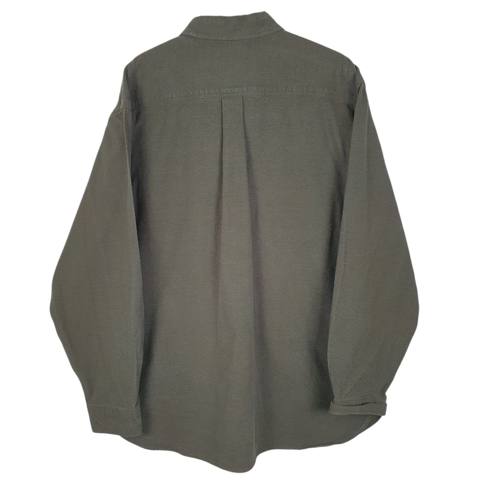 Mens Green L.L.Bean Chamois  Shirt