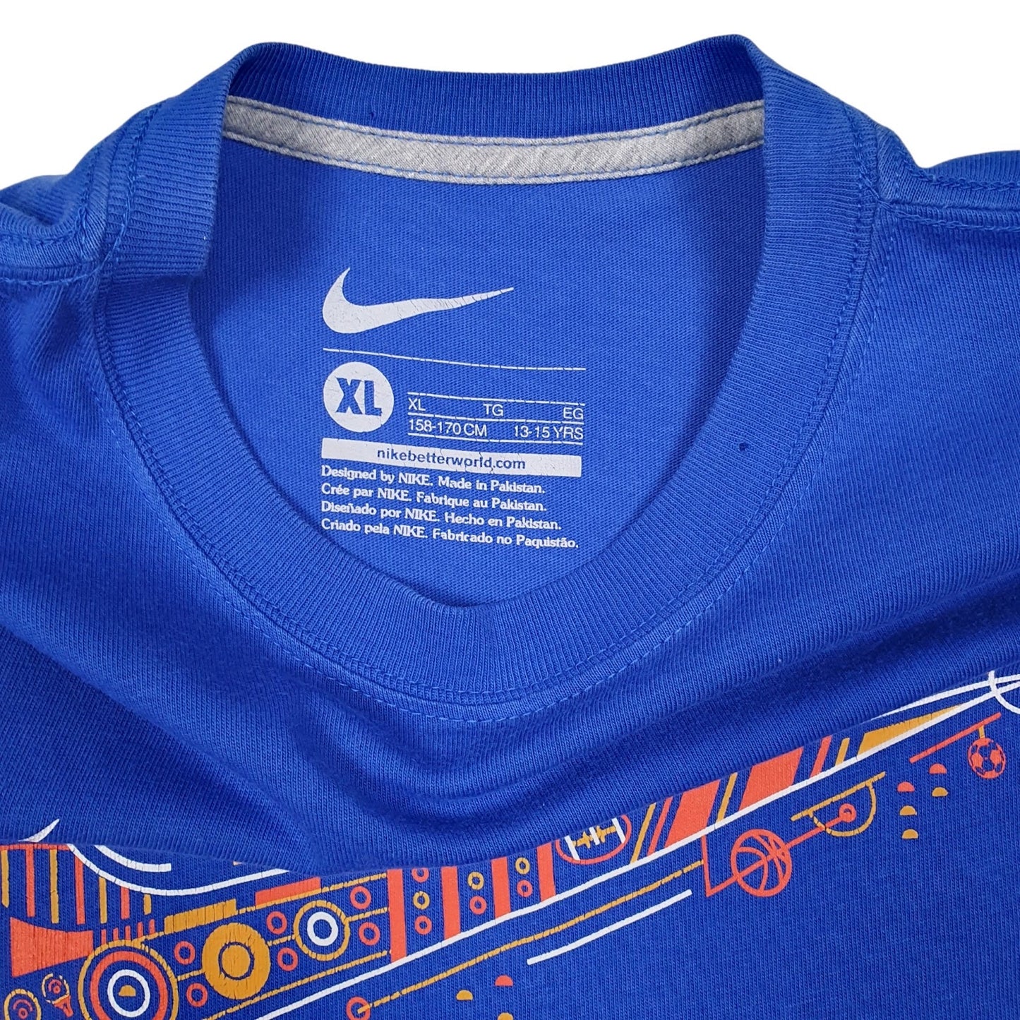 Mens Blue Nike   T Shirt