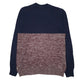 Mens Navy Vans Henley Knit Crewneck Jumper