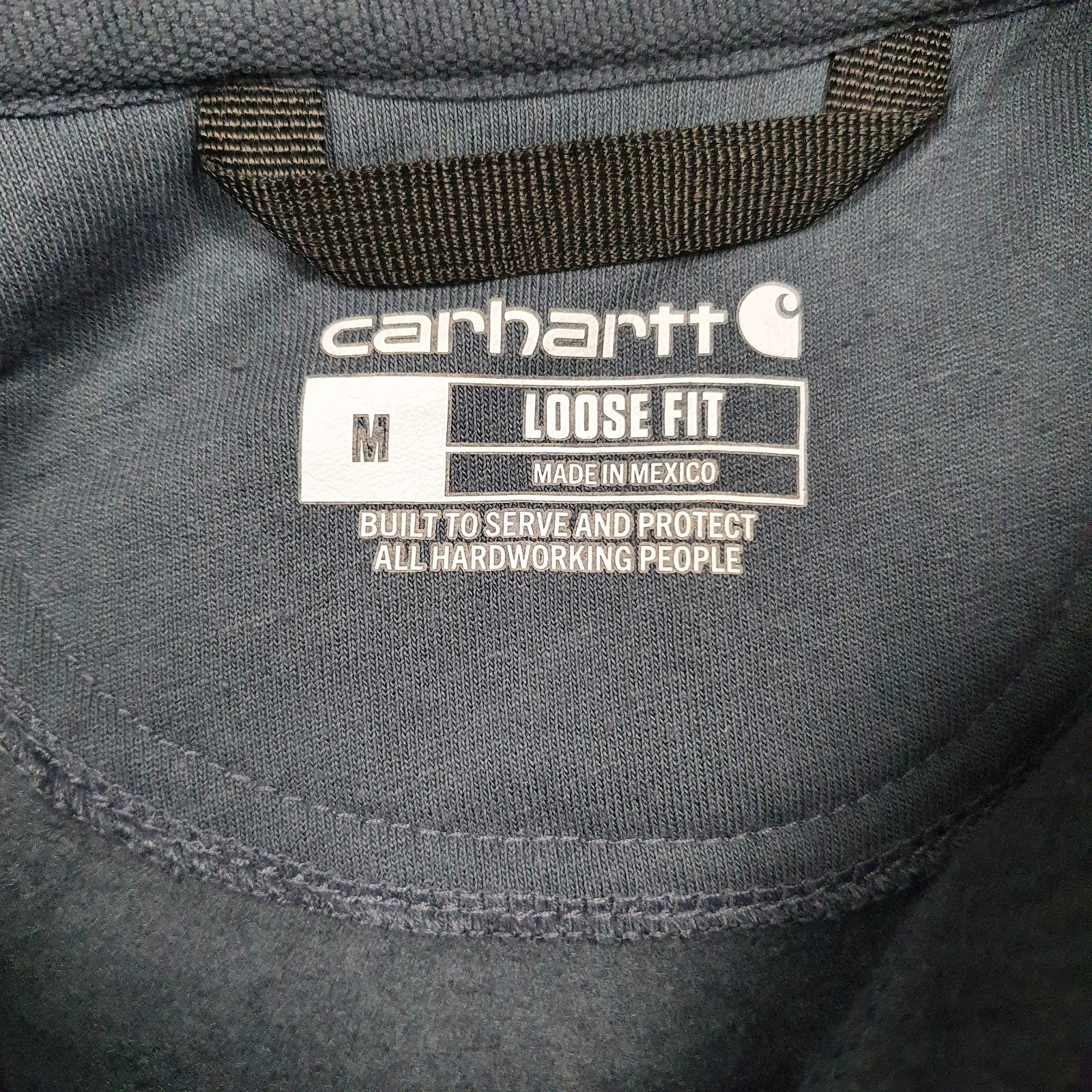 Mens Blue Carhartt  Hoodie Jumper