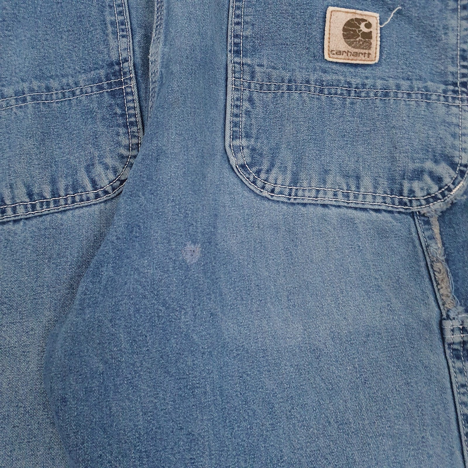 Mens Blue Carhartt Distressed  Jeans