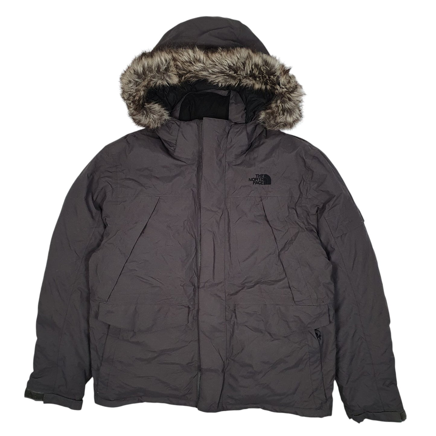 Mens Grey The North Face Puffer  Coat