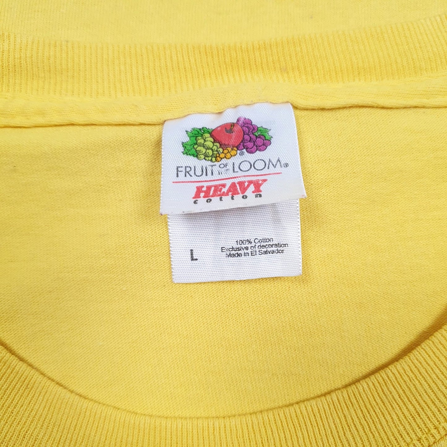 Mens Yellow Fruit Of The Loom Tecumseh Basketball  T Shirt