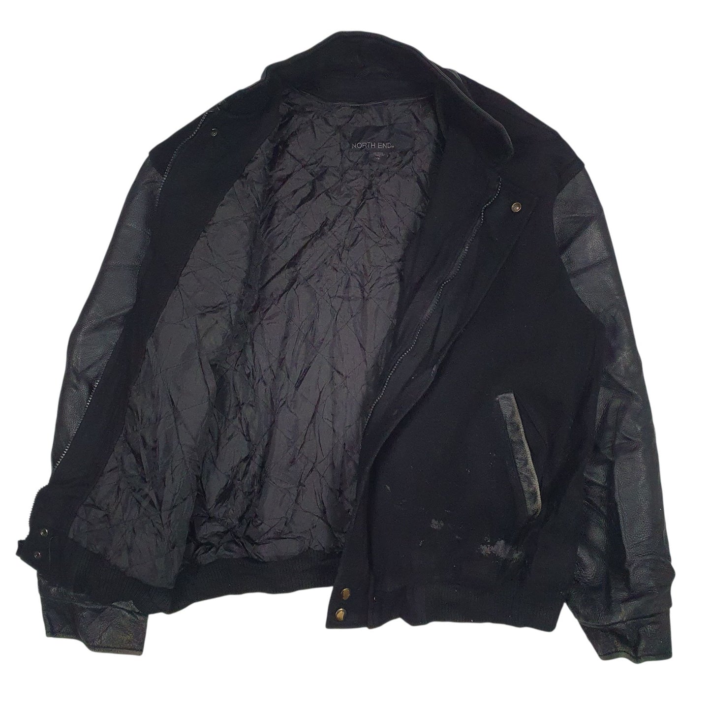 Mens Black North End Padded  Coat