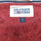 Womens Red Tommy Hilfiger Knit Crewneck Jumper