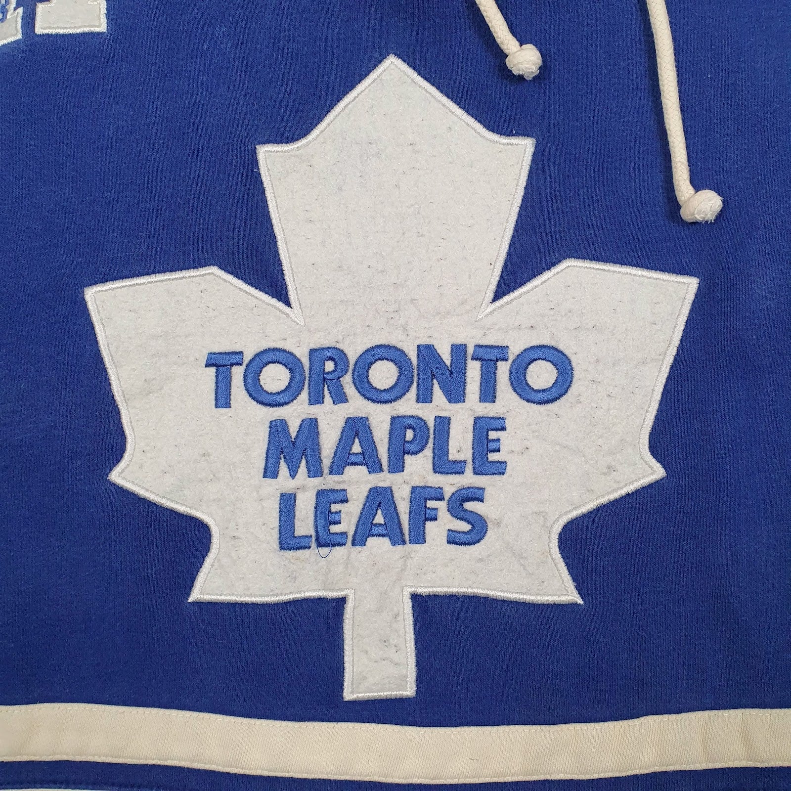 Mens Blue Old Time Hockey Toronto Maple Leafs NHL Jersey Hoodie Jumper