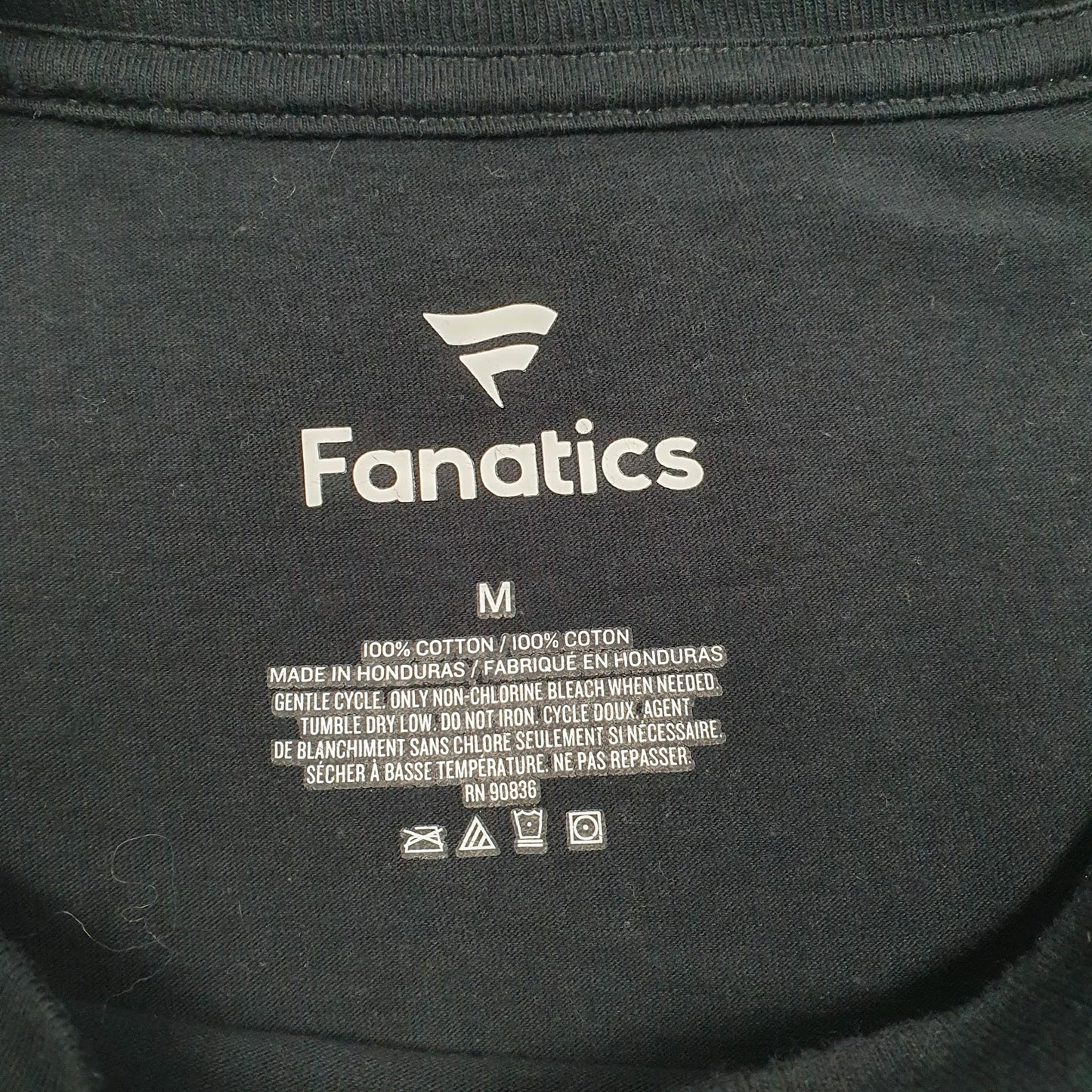 Mens Black Fanatics   T Shirt