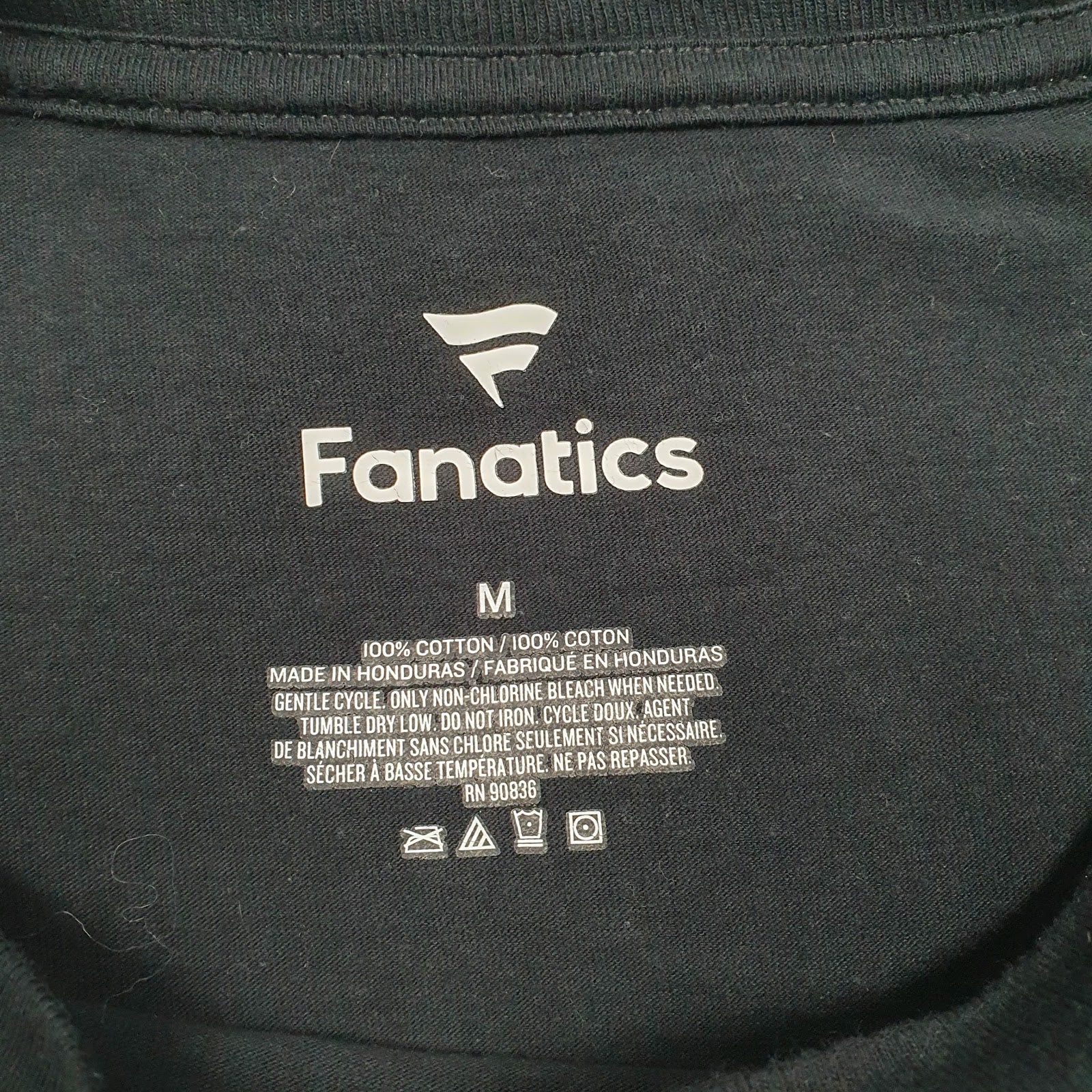 Mens Black Fanatics   T Shirt