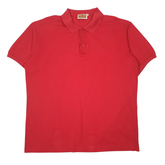 Mens Red Conte Of Florence  Short Sleeve Polo Shirt