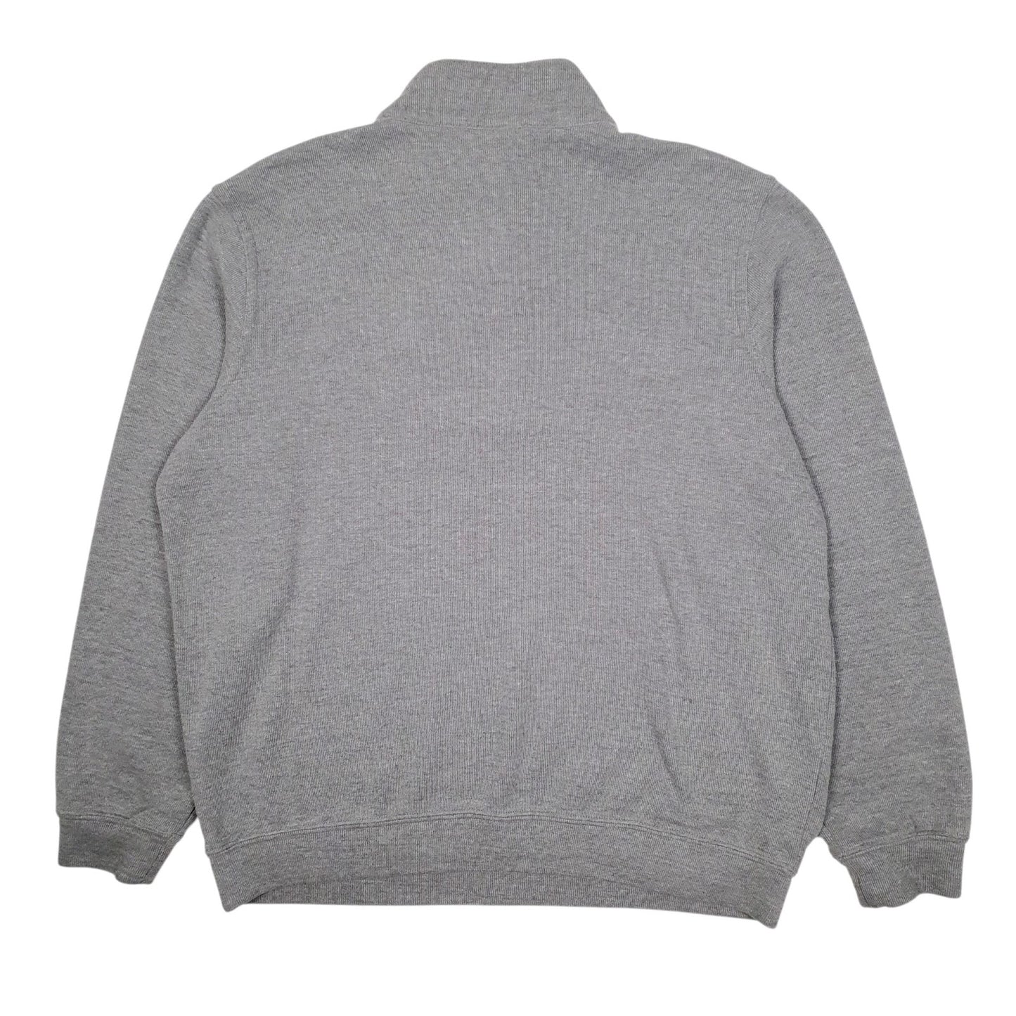 Mens Grey NHL Detroit Red Wings Quarter Zip Jumper