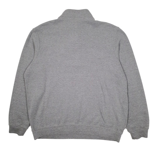 Mens Grey NHL Detroit Red Wings Quarter Zip Jumper