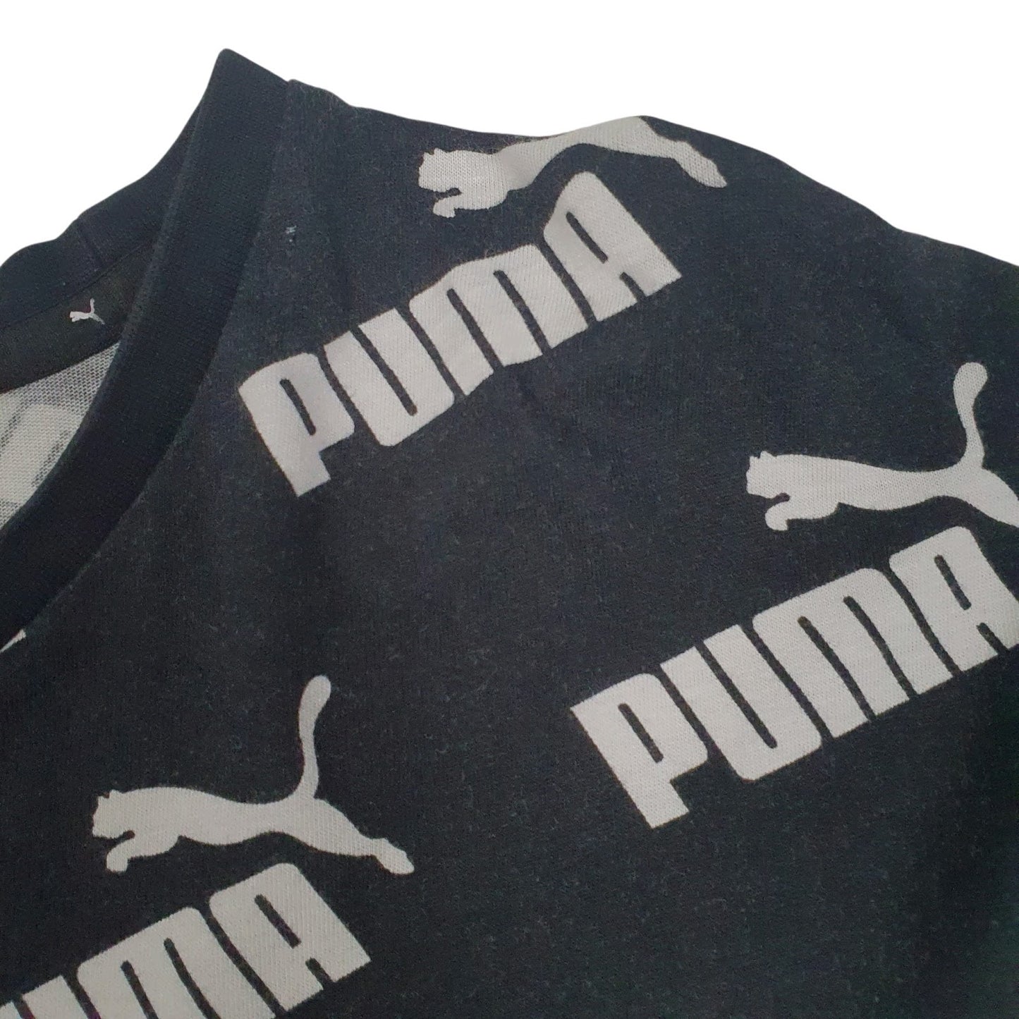 Mens Black Puma   T Shirt