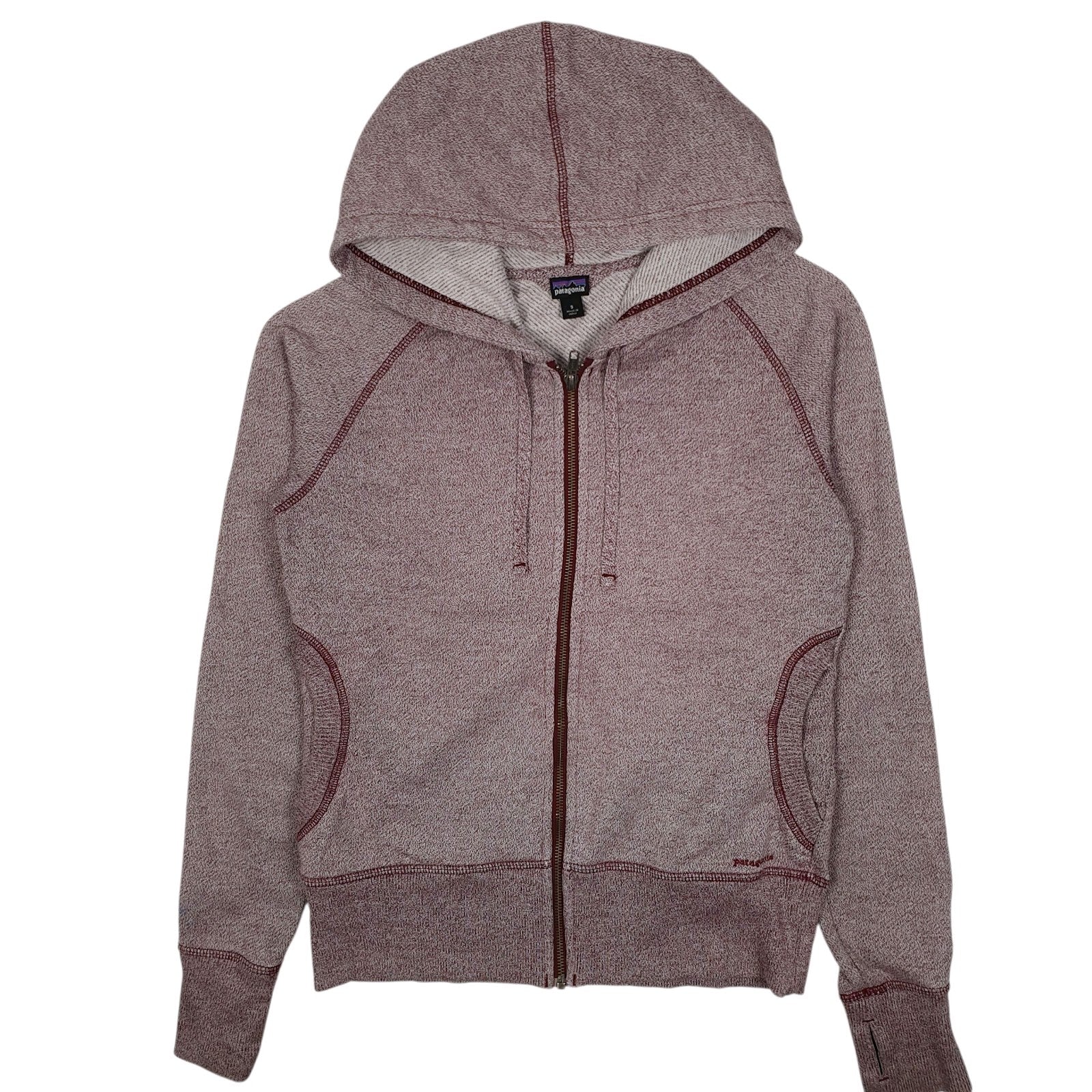 Womens Purple Patagonia Cloud Stack Hoodie Full Zip Jumper