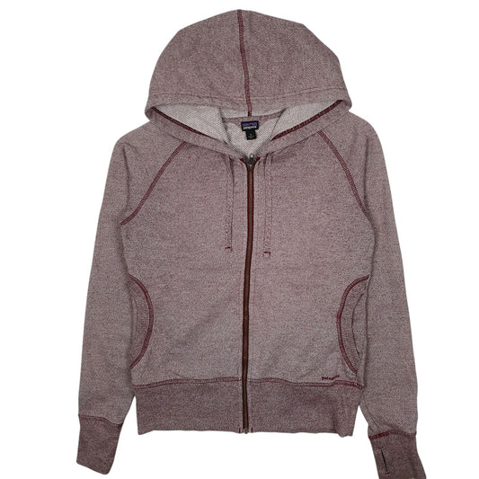 Womens Purple Patagonia Cloud Stack Hoodie Full Zip Jumper