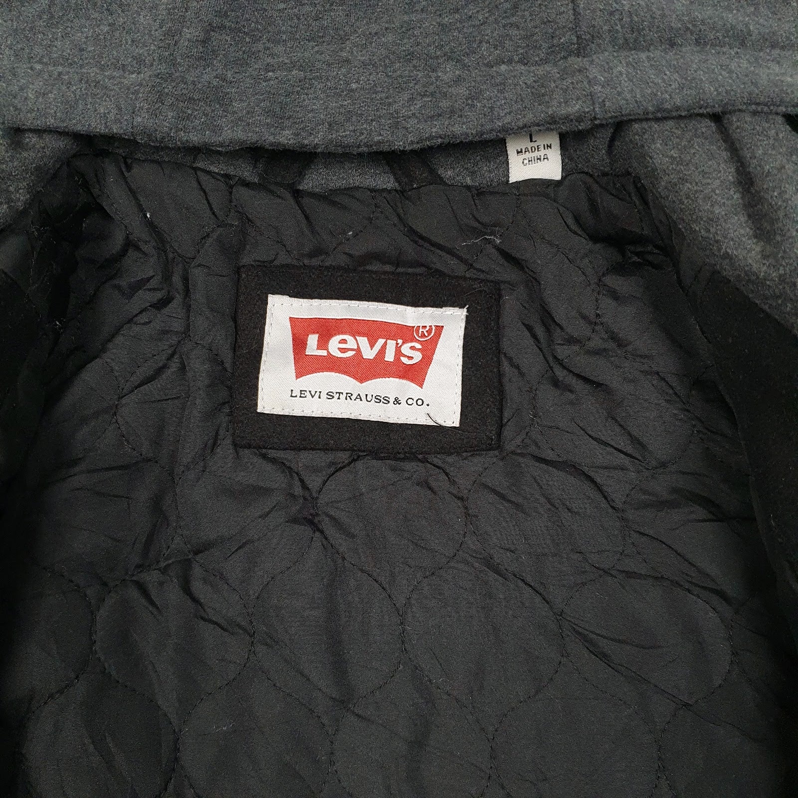 Mens Black Levis Military Bomber  Coat