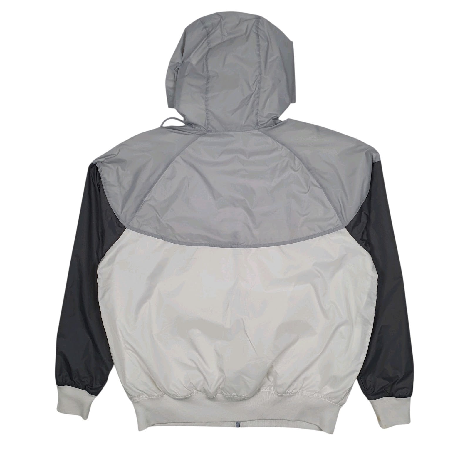 Mens White Nike Windrunner Crewneck Coat