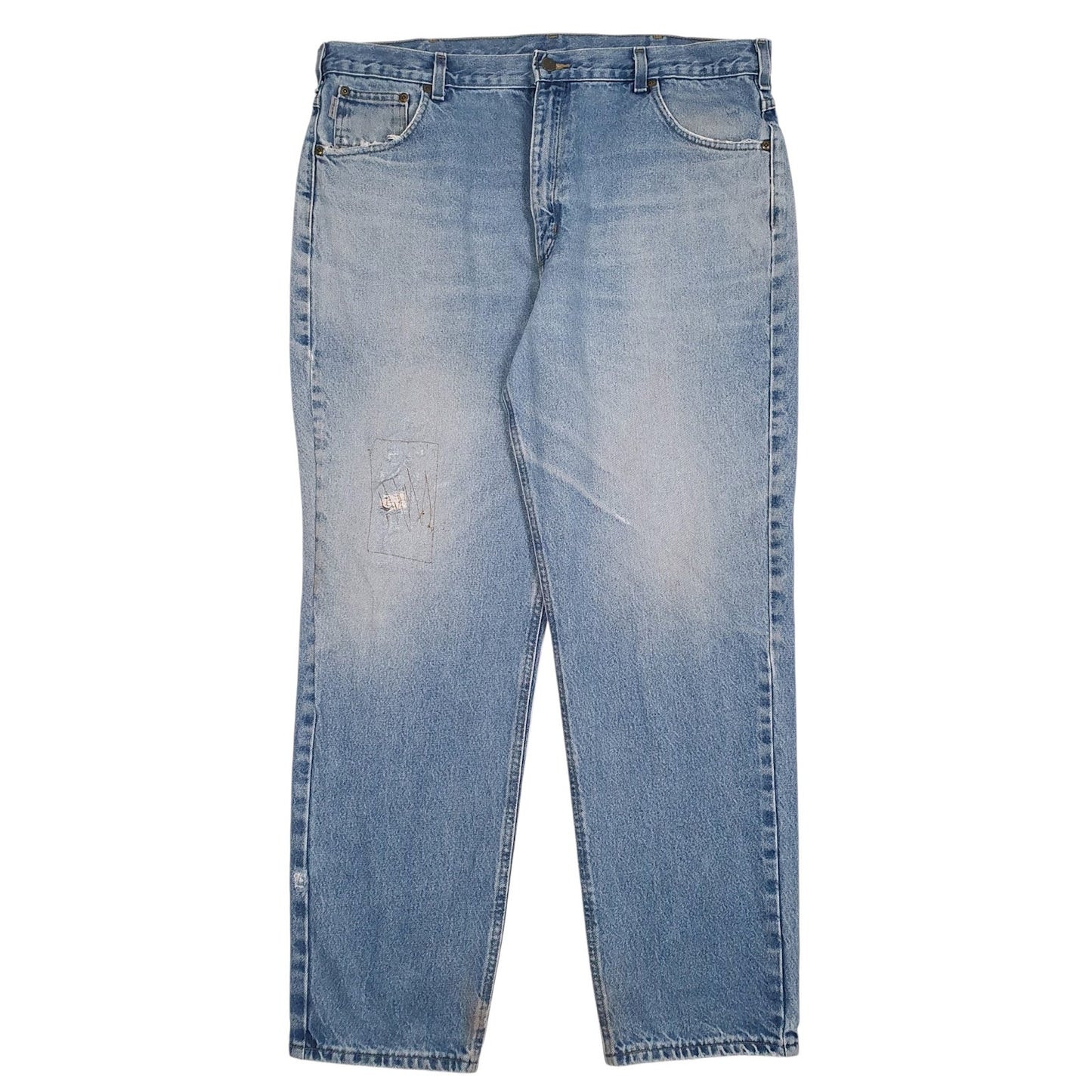 Mens Blue Carhartt Workwear B17-DST Carpenter JeansW40 L32