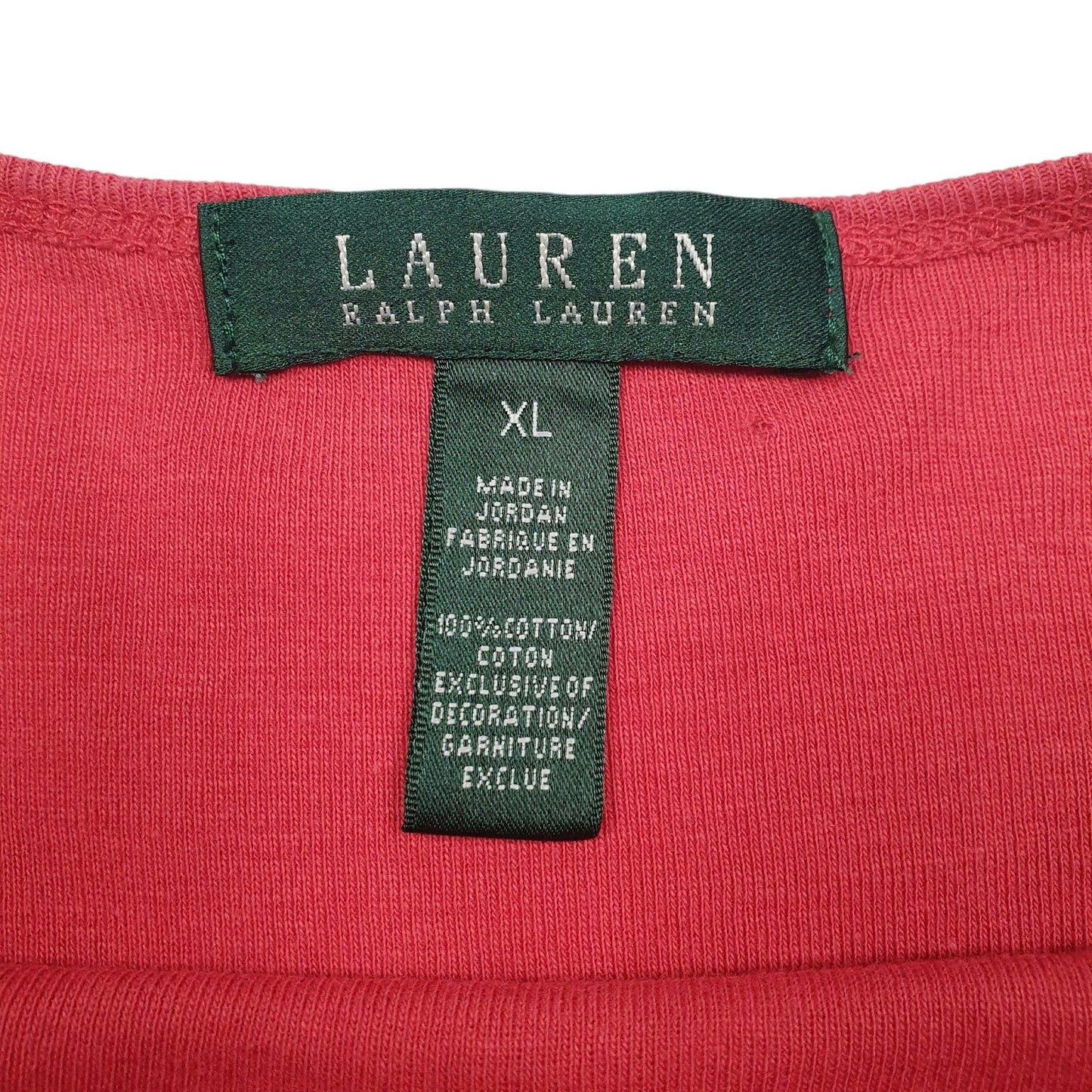 Womens Red Lauren Ralph Lauren   T Shirt