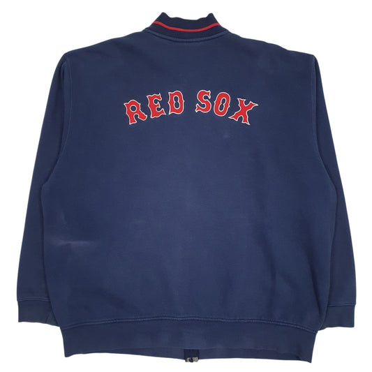 Mens Navy Nike MLB Boston Red Sox Full Zip Jumper