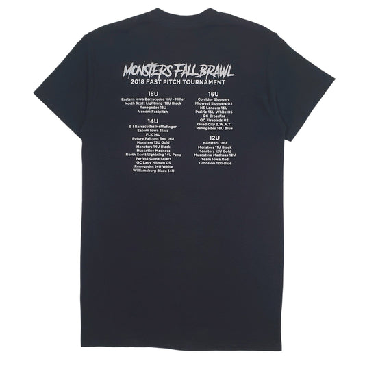 Mens Black Gildan Monsters Fall Brawl  T Shirt