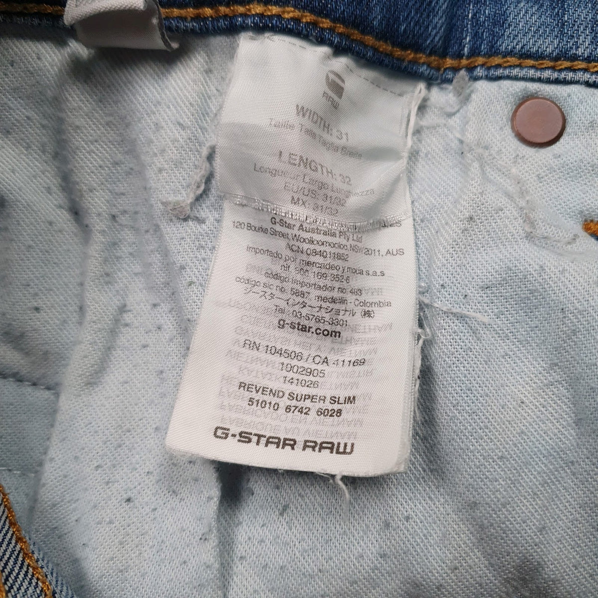 Mens Blue G-Star   Jeans