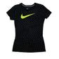 Womens Black Nike Slim Fit Short Sleeve T Shirt