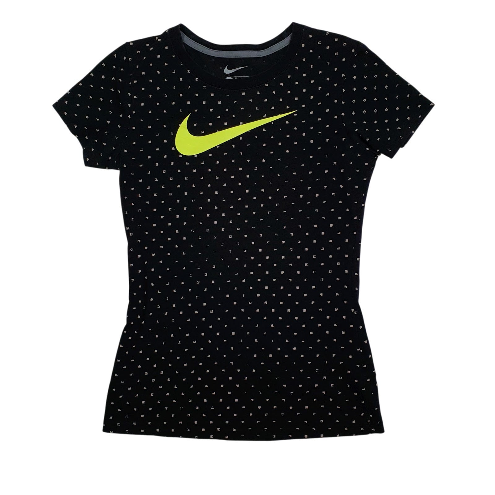Womens Black Nike Slim Fit Short Sleeve T Shirt