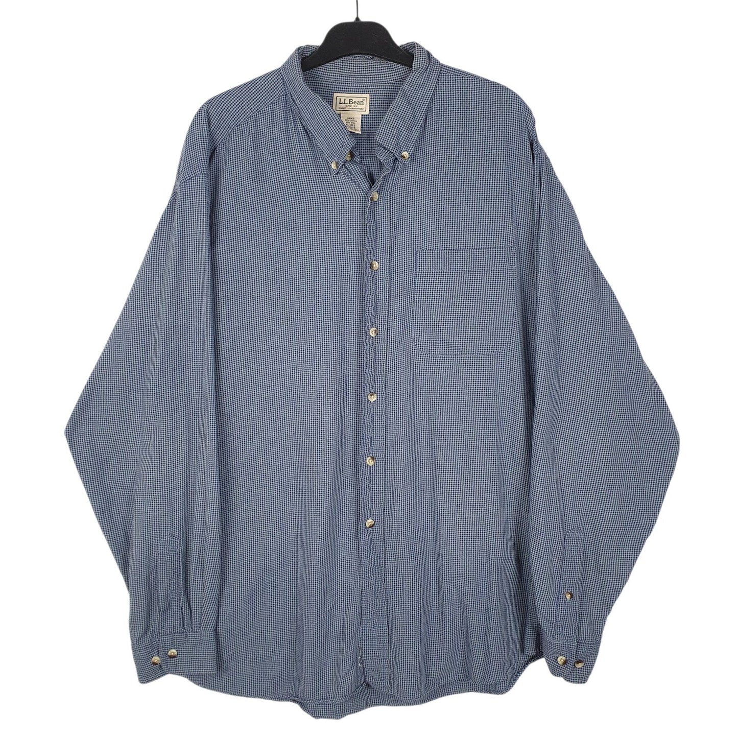 Mens Blue L.L.Bean  Long Sleeve Shirt
