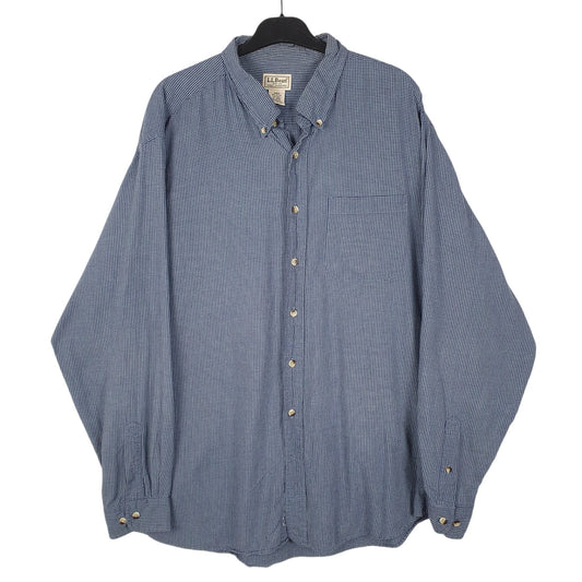 Mens Blue L.L.Bean  Long Sleeve Shirt