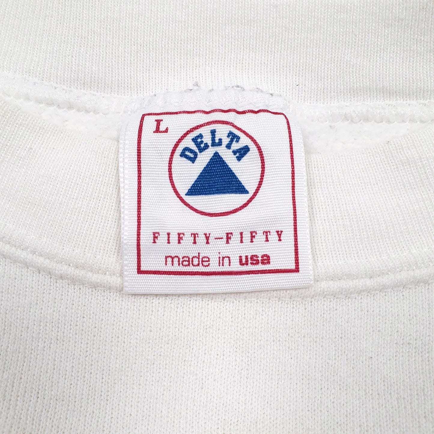 Mens White Delta Vintage 90s Made In USA NFL Superbowl Green Bay Packers Crewneck Jumper