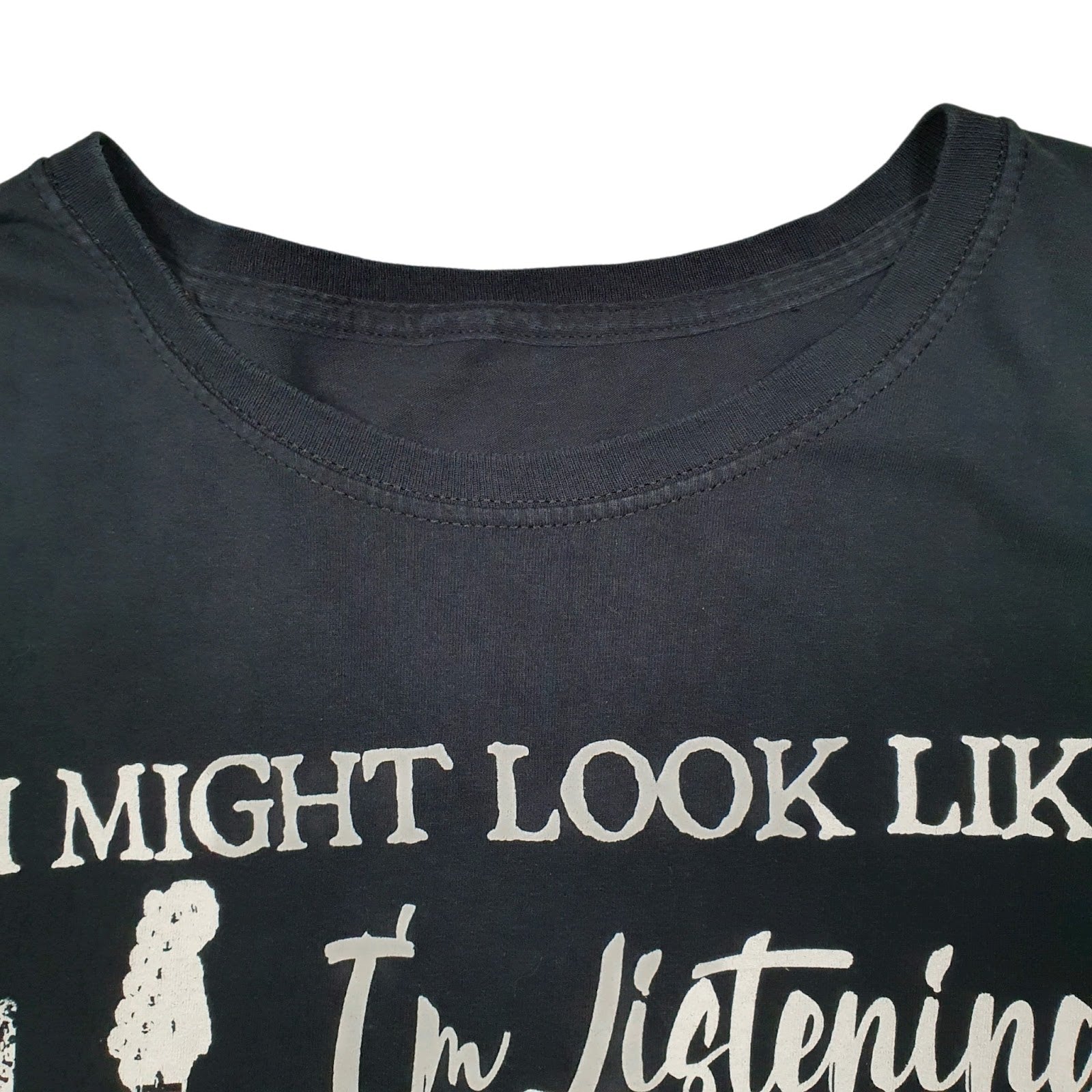 Mens Black Unbranded Guitar  T Shirt