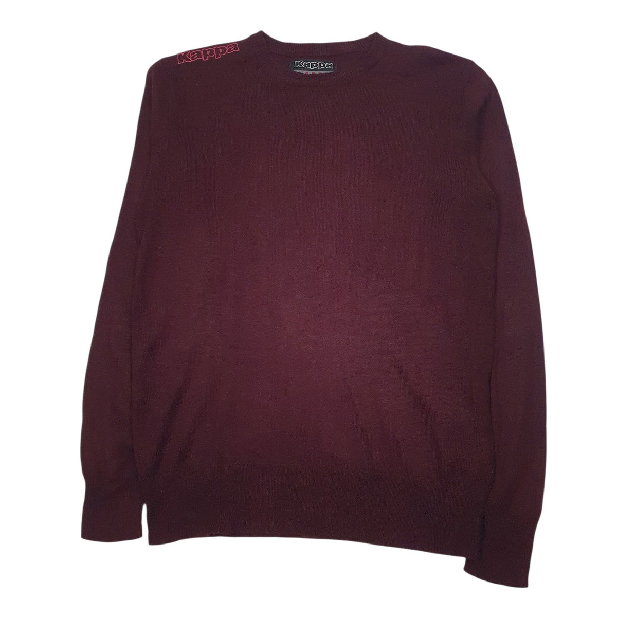 Mens Burgundy Kappa  Crewneck Jumper