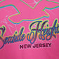 Mens Pink Jerzees New Jersey  T Shirt