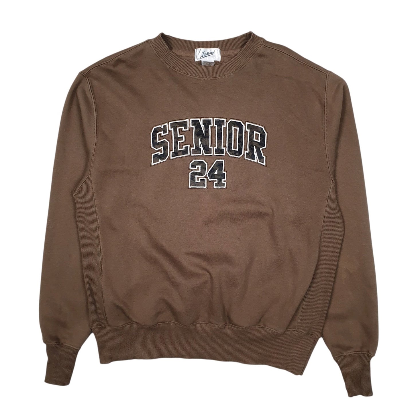 Mens Brown Jostens Senior 24 Crewneck Jumper