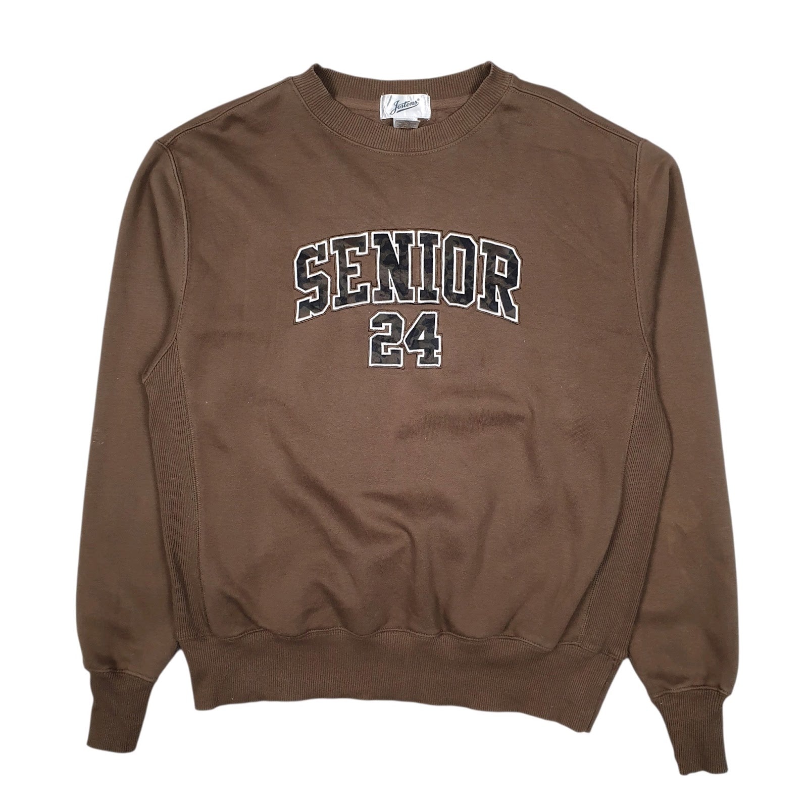 Mens Brown Jostens Senior 24 Crewneck Jumper