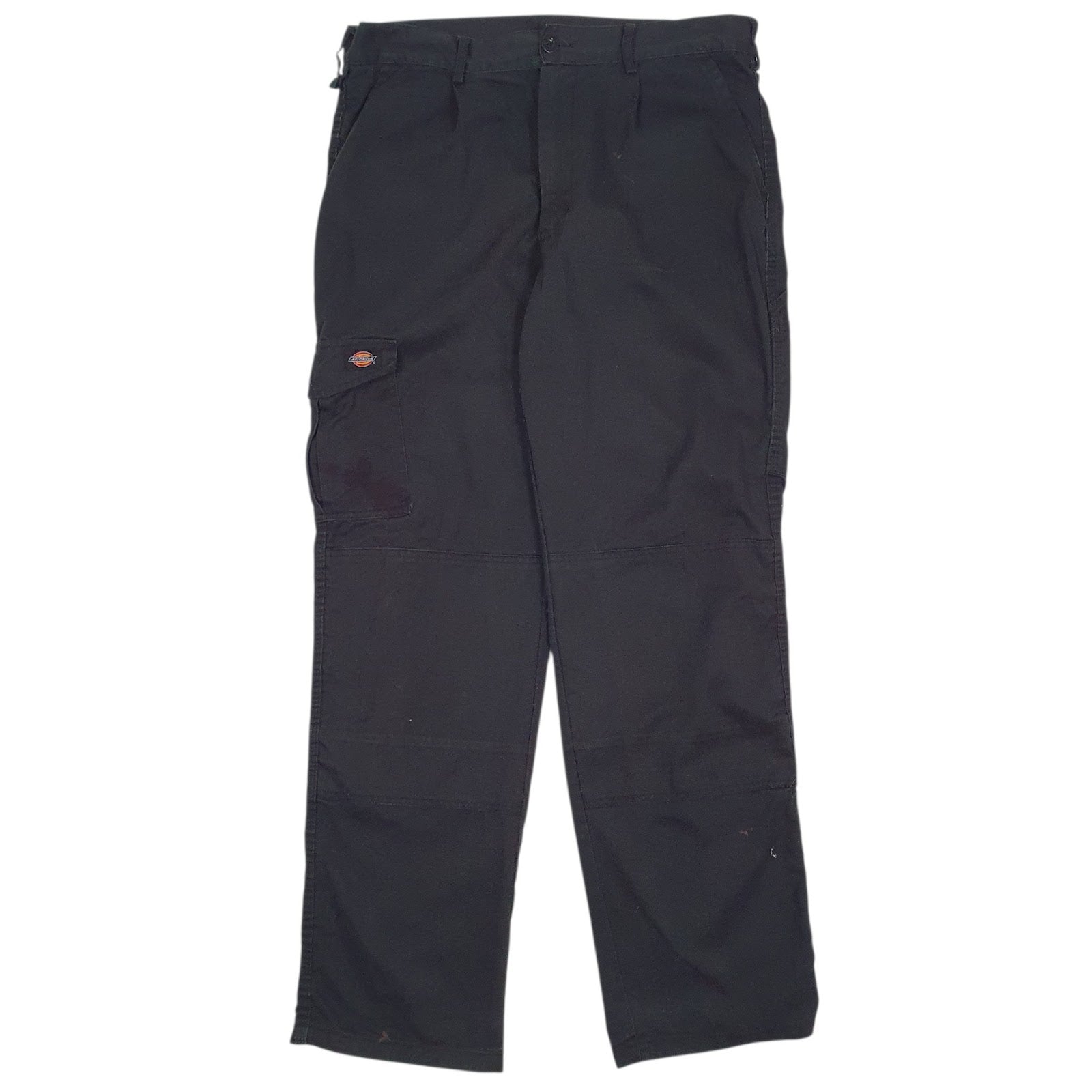 Mens Black Dickies Workwear Double Knee Carpenter Trousers