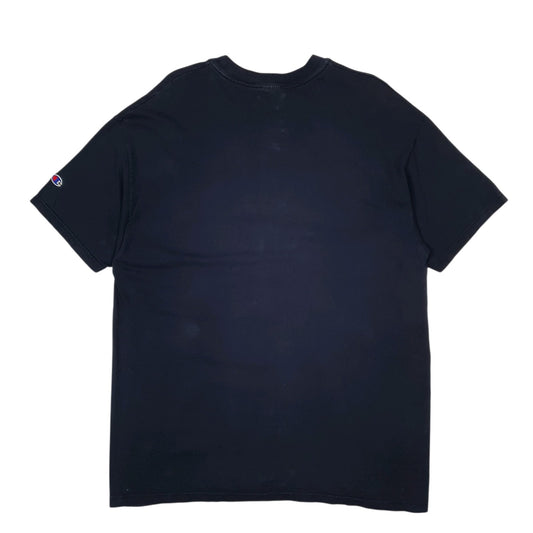 Mens Navy Champion Regis University Vintage 90s  T Shirt
