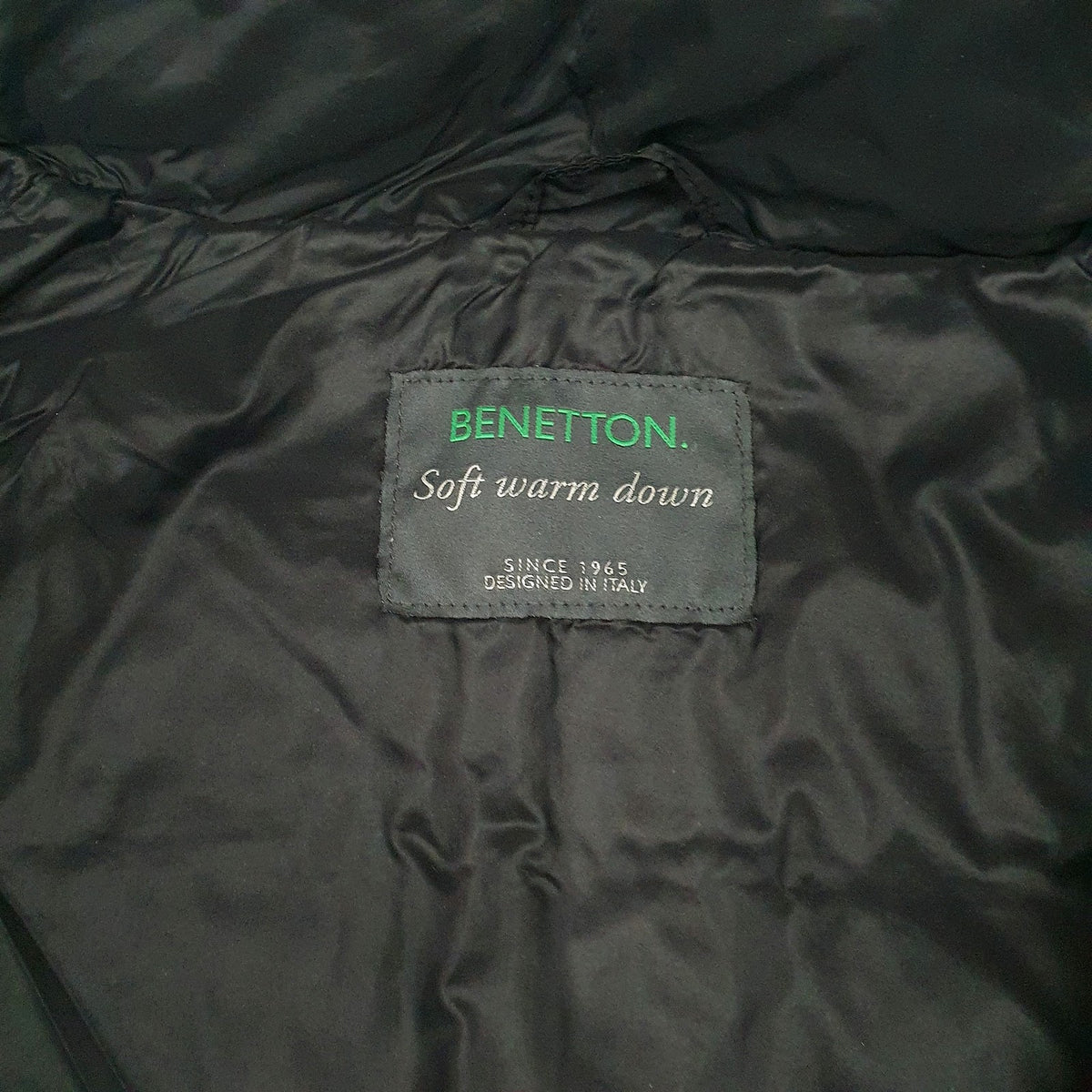 Womens Black Benetton   Coat