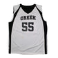 Mens White Alleson Athletic Basketball Jersey Reversible Short Sleeve T Shirt