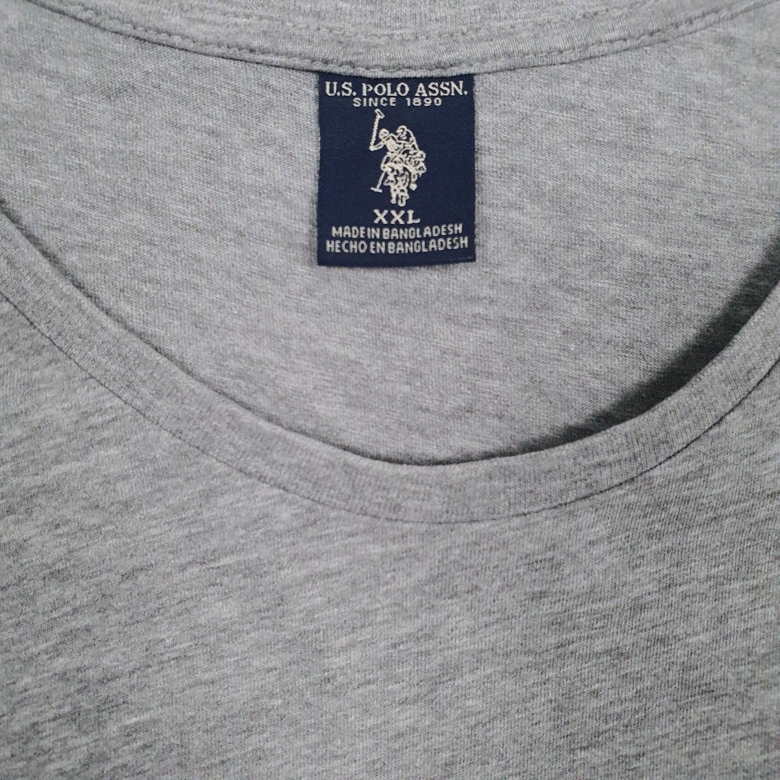 Mens Grey US Polo Assn   T Shirt