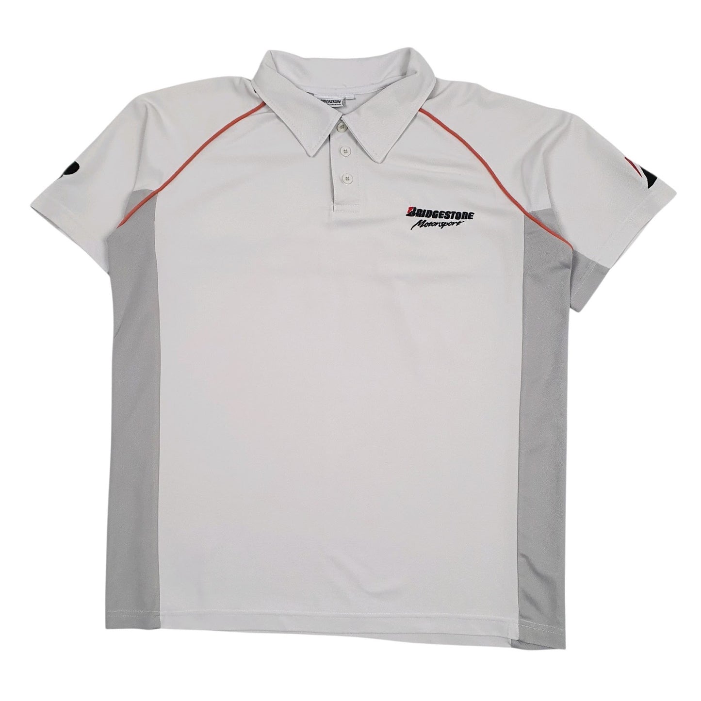 Mens Grey Bridgestone  Short Sleeve Polo Shirt