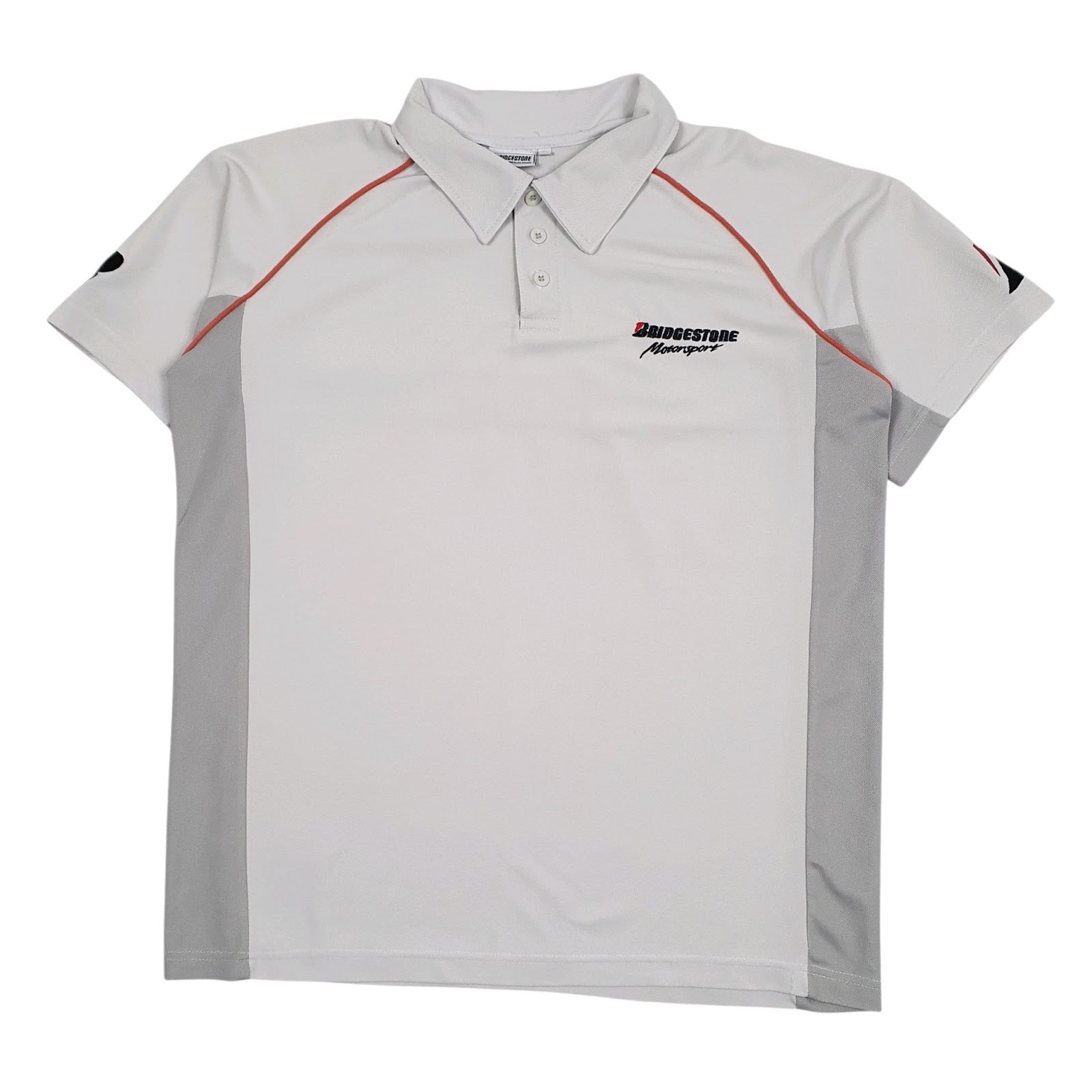 Mens Grey Bridgestone  Short Sleeve Polo Shirt