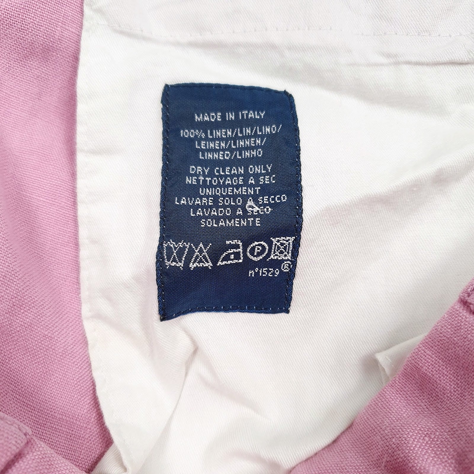 Mens Pink Polo Ralph Lauren Made In Italy Pleated  Trousers