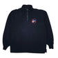 Mens Navy Champion Vintage 00s Made In USA Quarter Zip Jumper